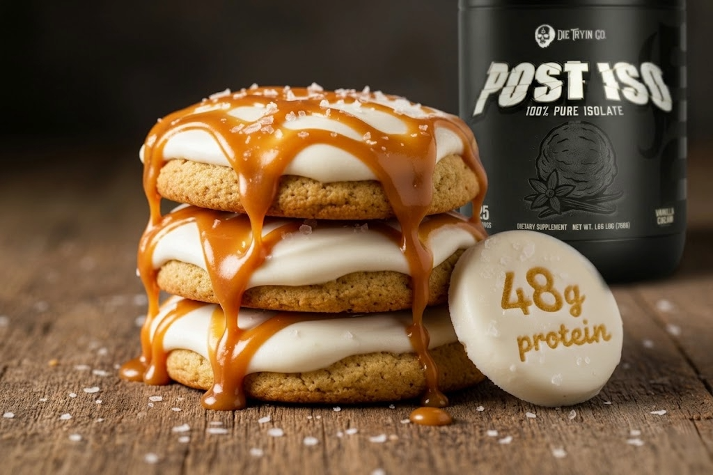 Frozen Yogurt Protein Cookies: 48g Protein, No-Bake